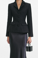 Veloura Tweed Jacket & Satin Autumn Skirt Set