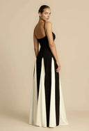 Virelle Structured Bodice Formal Maxi Dress