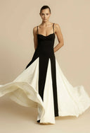 Virelle Structured Bodice Formal Maxi Dress