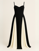 Virelle Structured Bodice Formal Maxi Dress