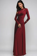 Zarela Cutout Bodycon Ruched Maxi Dress