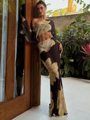 Zirelle One Shoulder Two Piece Maxi Skirt Set