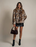 Maribel Plush Statement Faux Fur Jacket
