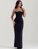 Amaris Fluid Satin Maxi Dress