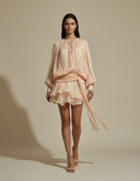 Renata Textured Silky Mini Dress